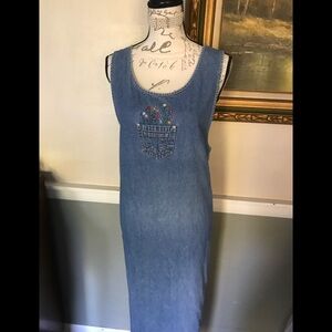 Women’s Long Denim Dress 1X